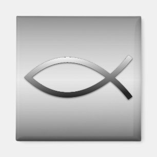 Aimant Symbole de chrétien de poissons d'Ichthys Jésus