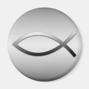 Aimant Symbole de chrétien de poissons d'Ichthys Jésus