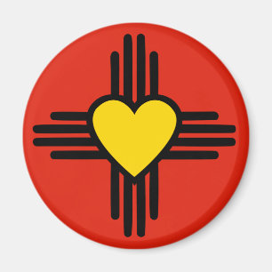 Aimant Symbole de coeur de Zia