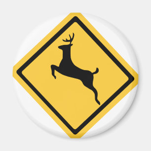 Aimant Symbole de croisement de cerfs communs