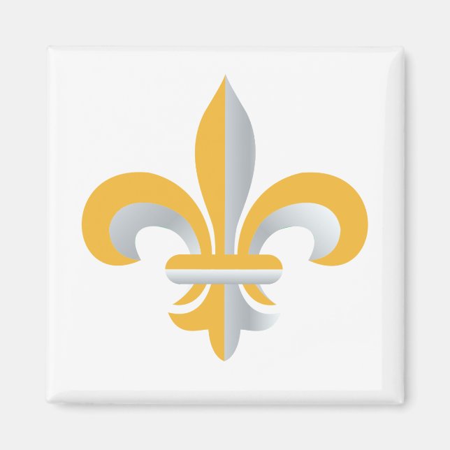 Aimant Symbole de Fleur de Lis (Devant)