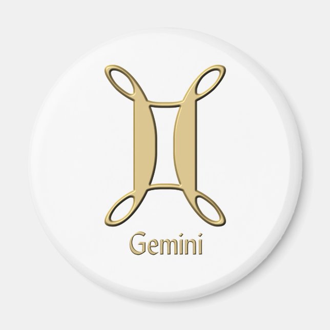 Aimant Symbole de Gemini (Devant)