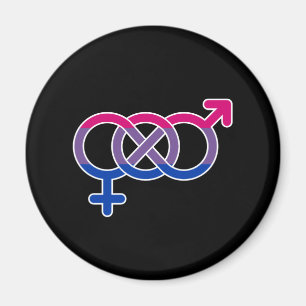 Aimant Symbole de genre bisexuel