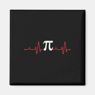 Aimant Symbole de jour Pi Heartbeat Math Lover Nurse Puls