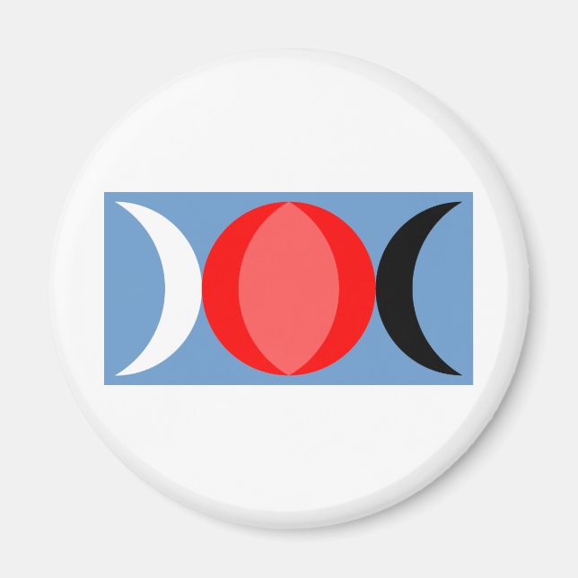Aimant Symbole de la déesse triple (Devant)