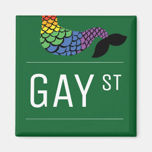 Aimant Symbole de la Fierté Gay Street de Whimsical Parti