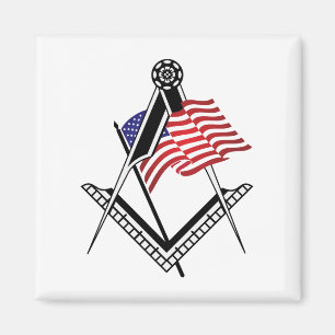 Aimant Symbole de la franc-maçonnerie américaine