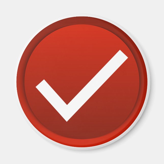 Aimant Symbole de la marque rouge (Devant)