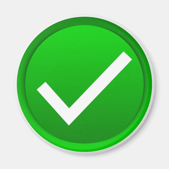 Aimant Symbole de la marque verte (Devant)