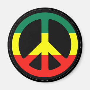 Aimant Symbole de la paix de Rasta