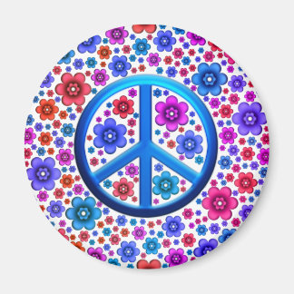 Aimant SYMBOLE DE LA PAIX Hippie