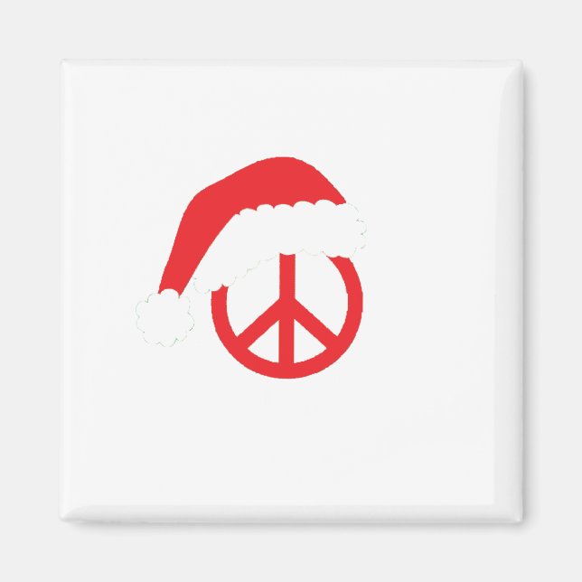 Aimant SYMBOLE DE LA PAIX père Noël Ho Ho Ho Ho avec Sant (Devant)