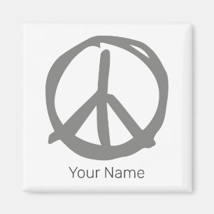 Aimant SYMBOLE DE LA PAIX SYMBOLE Vintage POUR Hippie Pac