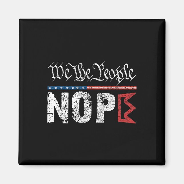 Aimant Symbole de la protestation No Kings Nope 4 juillet (Devant)