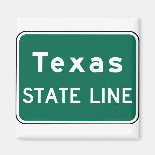 Aimant SYMBOLE DE LA ROUTE DU Texas State Line