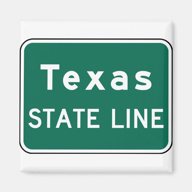 Aimant SYMBOLE DE LA ROUTE DU Texas State Line (Devant)