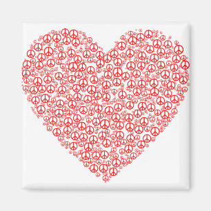 Aimant symbole de l'amour de paix