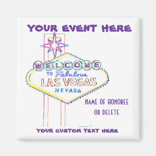 Aimant SYMBOLE DE Las Vegas ARTÊTE POUR LES ÉVÉNEMENTS SP