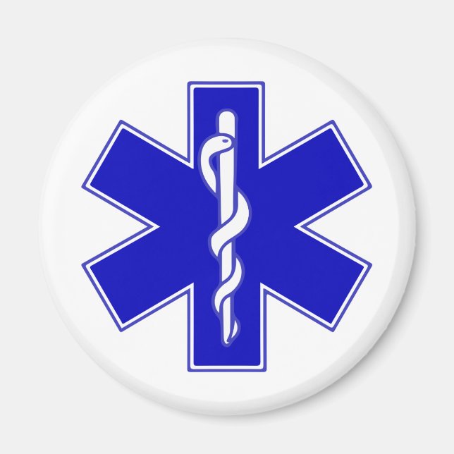 Aimant Symbole de l'étoile de vie (Devant)