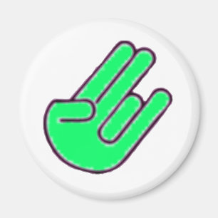 Aimant Symbole de main de fumier