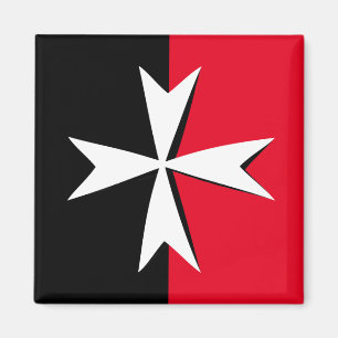 Aimant Symbole de mode du drapeau de Malte & Croix de Mal