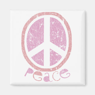 Aimant SYMBOLE DE PAIX rose Fille