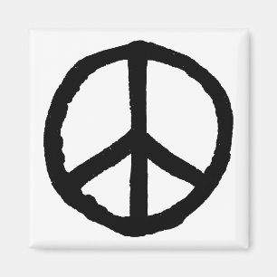 Aimant Symbole de paix rude