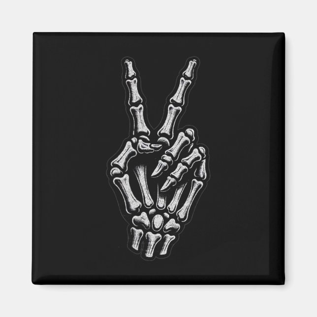 Aimant SYMBOLE DE PAIX Squelette 1 (Devant)