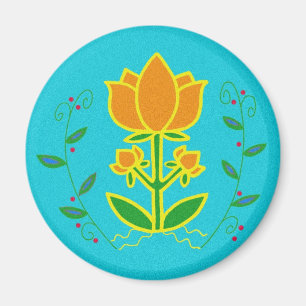 Aimant Symbole de Pysanka : Arbre de la vie