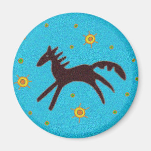 Aimant Symbole de Pysanka : Cheval
