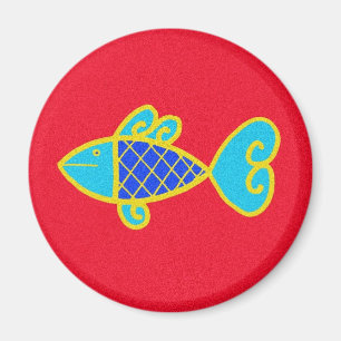 Aimant Symbole de Pysanka : Poissons