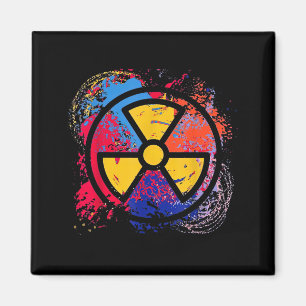 Aimant Symbole de rayonnement de médecine nucléaire Color