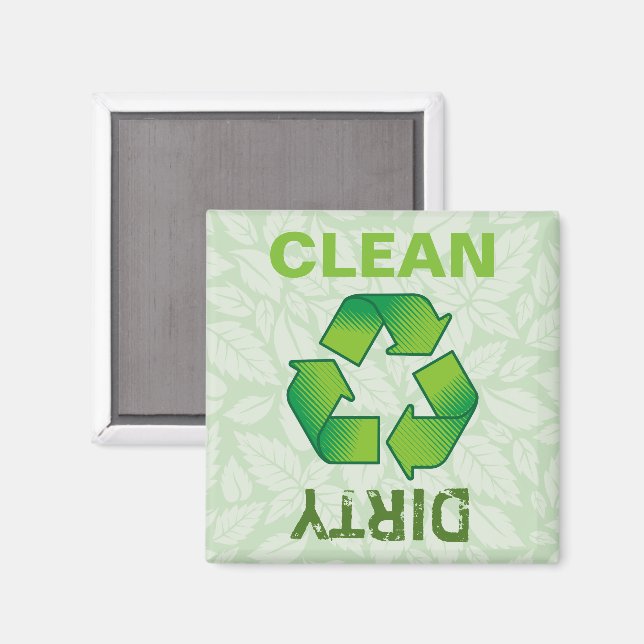 Aimant Symbole de recyclage (Recto/Verso)