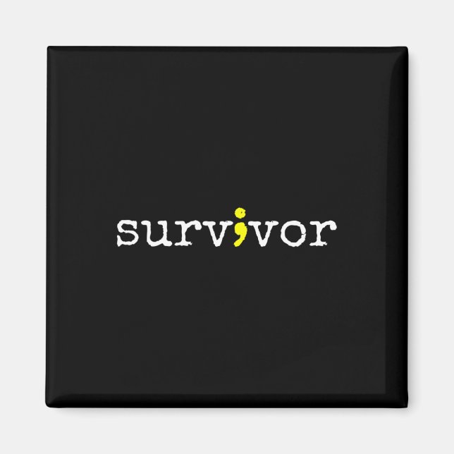 Aimant Symbole de soutien à la sensibilisation au suicide (Devant)