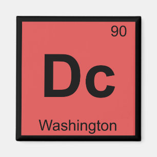 Aimant Symbole de table périodique de la chimie de Washi