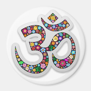 Aimant SYMBOLE DE Yoga Floral Namaste