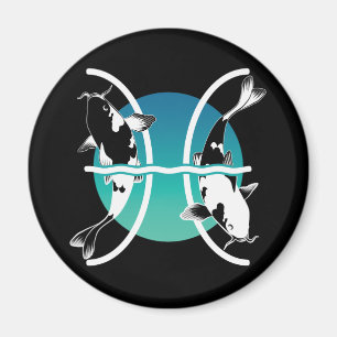 Aimant Symbole des Poissons - Symbole zodiaque astrologiq