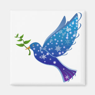 Aimant Symbole d'oiseaux de la colombe de paix Amour Libe