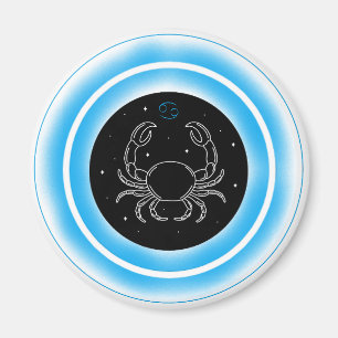 Aimant Symbole du Cancer – Emblème d'Astrologie Minimalis