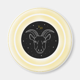 Aimant Symbole du Capricorne – Emblème d'Astrologie Minim
