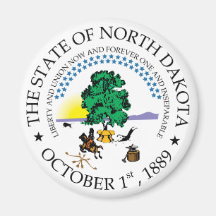 Aimant Symbole du Dakota du Nord