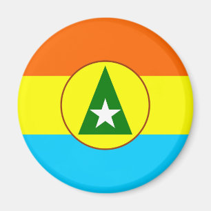 Aimant Symbole du drapeau de la région du Cabinda Angola