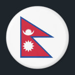 Aimant symbole du drapeau du pays népal<br><div class="desc">symbole du drapeau du pays népal</div>