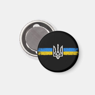 Aimant SYMBOLE DU Drapeau Ukraine
