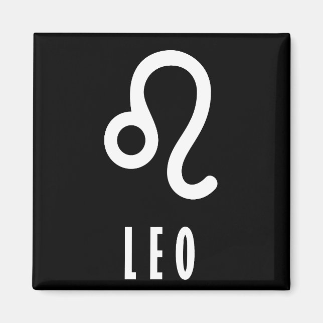 Aimant Symbole du zodiaque de Leo (Devant)