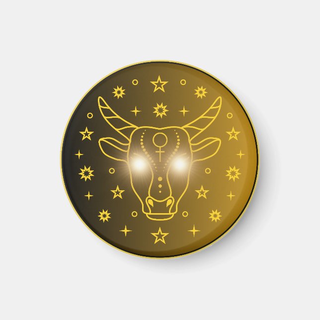 Aimant Symbole du zodiaque Taureau | Symbole céleste mini (Devant)