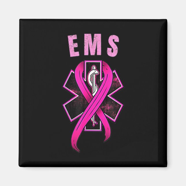 Aimant Symbole Ems Pour Une Sensibilisation Cure Au Cance (Devant)