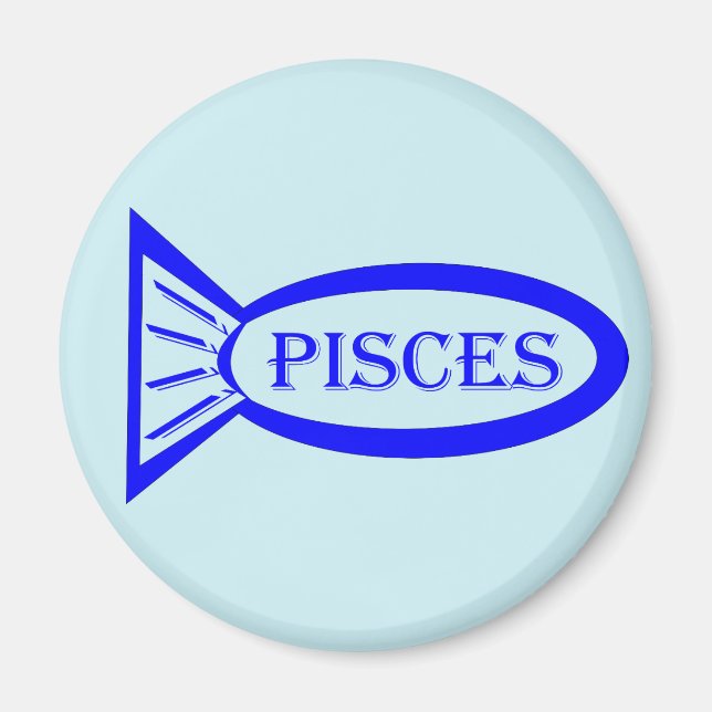 Aimant Symbole étoile Poisson magnétique (Devant)