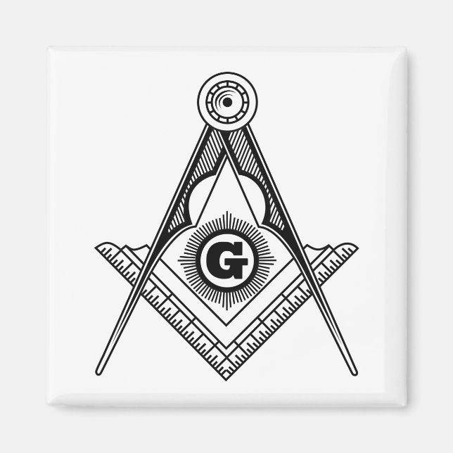 Aimant Symbole franc-maçonnerie (Devant)