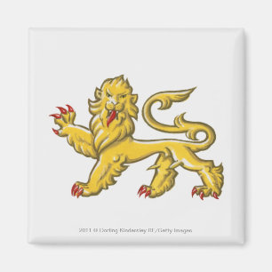 Aimant Symbole héraldique de guardant statant de lion